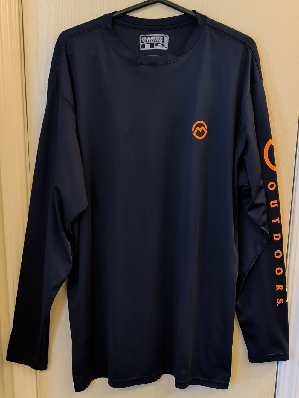 Magellan Outdoors Navy Performance Long Sleeve Shirt 3XL Moisture Wicking Tee